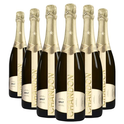 Crate of 6 Chandon Brut Sparkling Wine 75cl